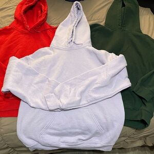 Classic Men's Pullover Hoodie in Light Lavender - Unbranded